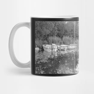 Boats moored at Barton Turf, Norfolk Broads Mug